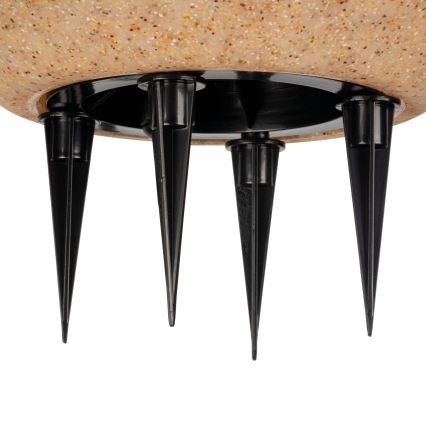 Buitenlamp STONO 1x E27/15W/230V Ø 20 cm IP65 beige