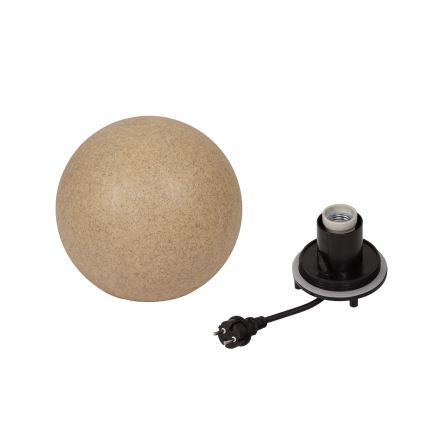 Buitenlamp STONO 1x E27/15W/230V Ø 20 cm IP65 beige
