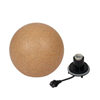 Buitenlamp STONO 1xE27/20W/230V Ø 30 cm IP65 beige