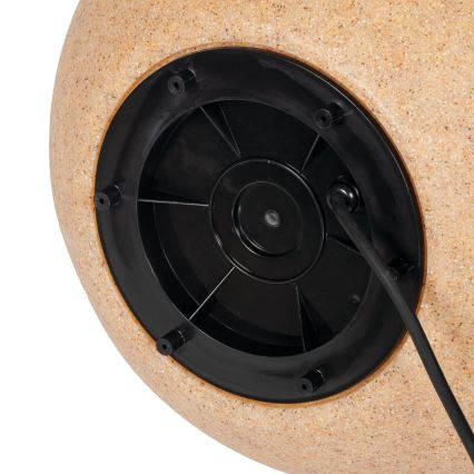 Buitenlamp STONO 1x E27/20W/230V Ø 40 cm IP65 beige