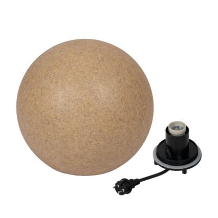 Buitenlamp STONO 1x E27/20W/230V Ø 40 cm IP65 beige