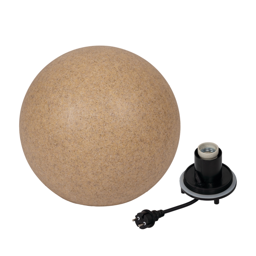 Buitenlamp STONO 1xE27/20W/230V diam. 50 cm IP65 beige
