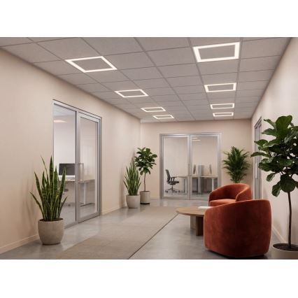 LED inbouwframe voor systeemplafond AVAR LED/32W/230V 3000/4000/6000K 60x60 cm UGR19