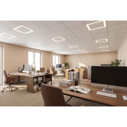 LED inbouwframe voor systeemplafond AVAR LED/32W/230V 3000/4000/6000K 60x60 cm UGR19