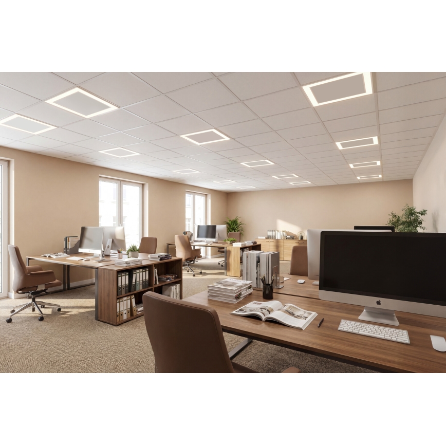 LED inbouwframe voor systeemplafond AVAR LED/32W/230V 3000/4000/6000K 60x60 cm UGR19
