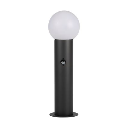 Buitenlamp met bewegings- en schemersensor STONO 1xE27/15W/230V 50 cm IP65 antraciet