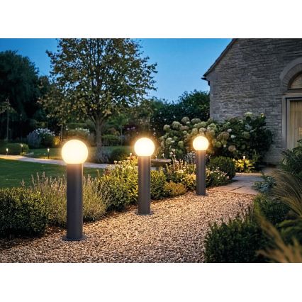 Buitenlamp STONO 1xE27/15W/230V 80 cm IP65 antraciet