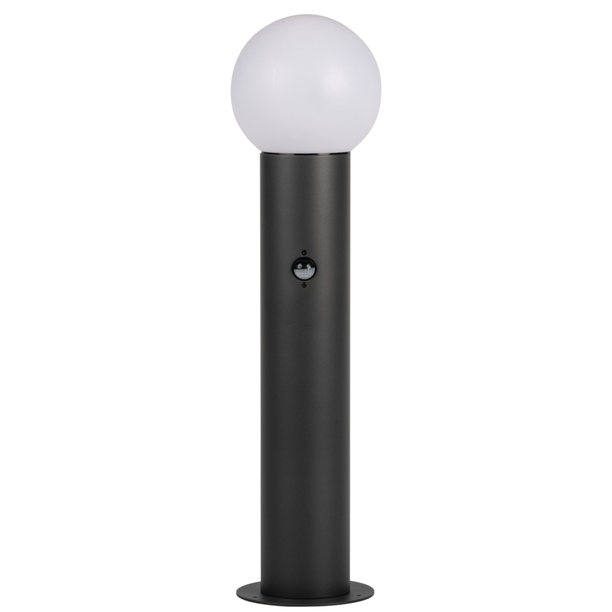 Buitenlamp met bewegings- en schemersensor STONO 1xE27/15W/230V 80 cm IP65 antraciet