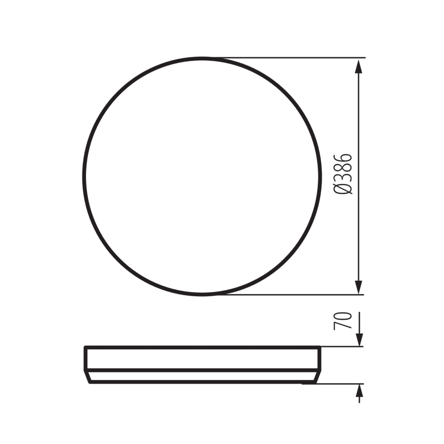 LED dimbare plafondlamp LIXAN LED/47W/230V 3000-6500K Ø 38,6 cm wit/zilver + afstandsbediening