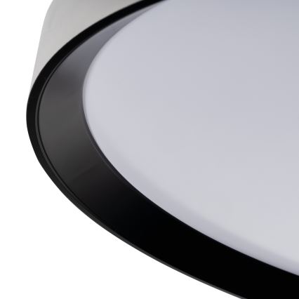 LED dimbaar plafondlamp LIXAN LED/47W/230V 3000-6500K Ø 38,6 cm wit/zwart + afstandsbediening