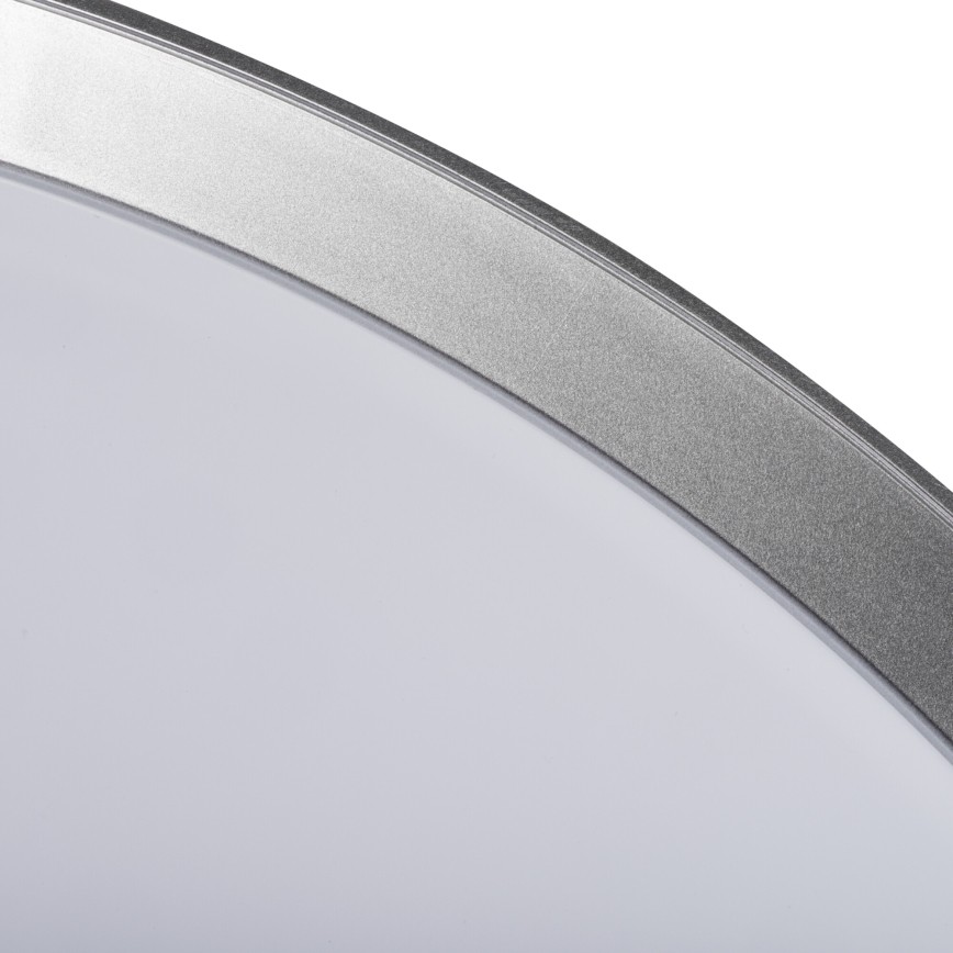 Dimbare LED-plafondlamp LIXAN LED/65W/230V 3000-6500K Ø 48,6 cm wit/zilver + afstandsbediening