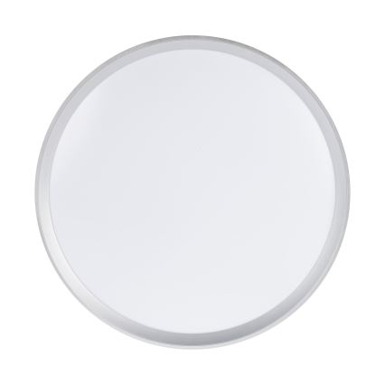 Dimbare LED-plafondlamp LIXAN LED/65W/230V 3000-6500K Ø 48,6 cm wit/zilver + afstandsbediening