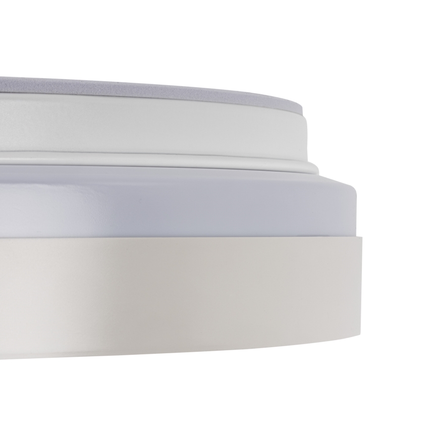 Dimbare LED-plafondlamp LIXAN LED/65W/230V 3000-6500K Ø 48,6 cm wit/zilver + afstandsbediening