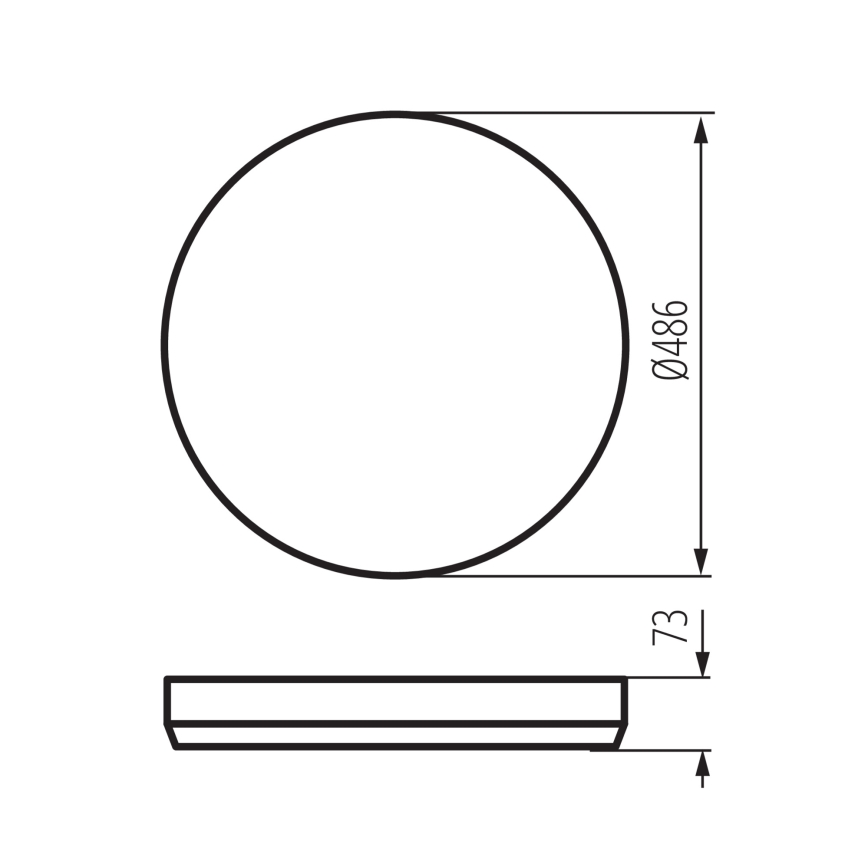 Dimbare LED-plafondlamp LIXAN LED/65W/230V 3000-6500K Ø 48,6 cm wit/zilver + afstandsbediening