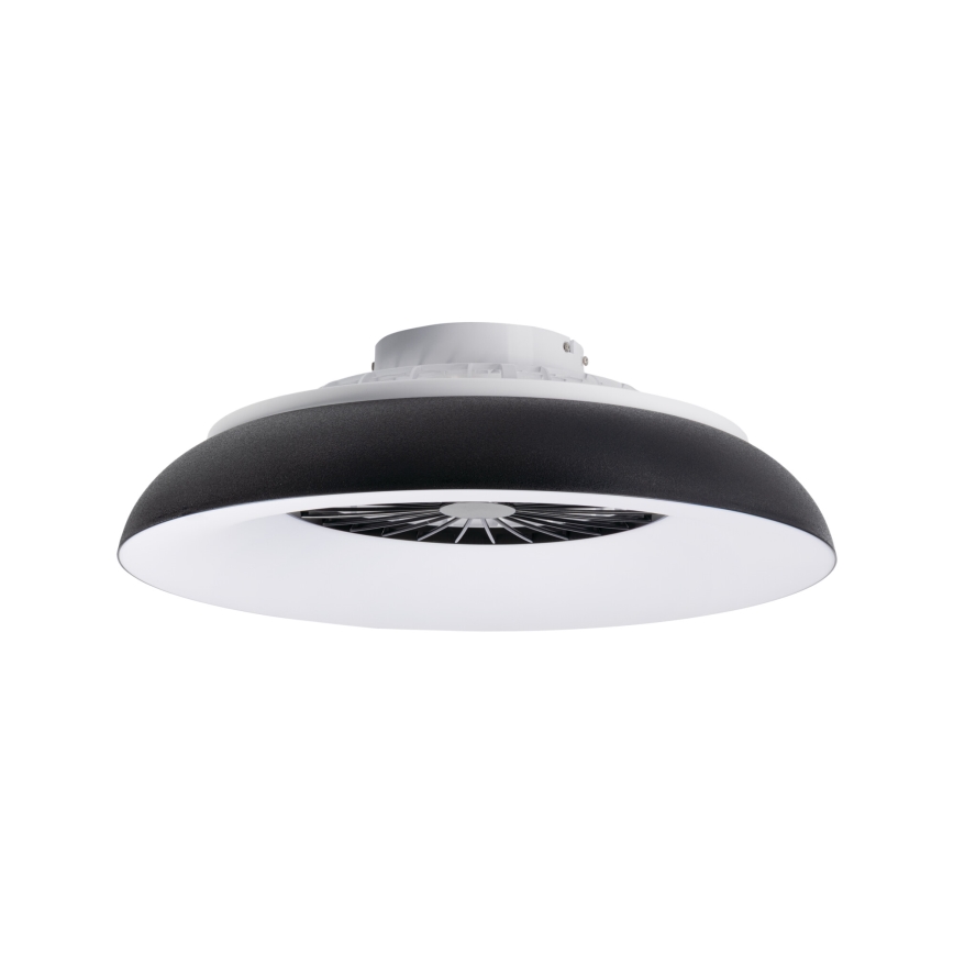 LED RGBW dimbare plafondlamp met ventilator PLAVE PAN LED/48W/230V 3000-6500K Ø 60 cm zwart + afstandsbediening