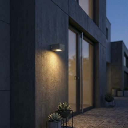 Buitenmuurlamp LEGINO 1xGX53/11W/230V 80 cm IP65 antraciet