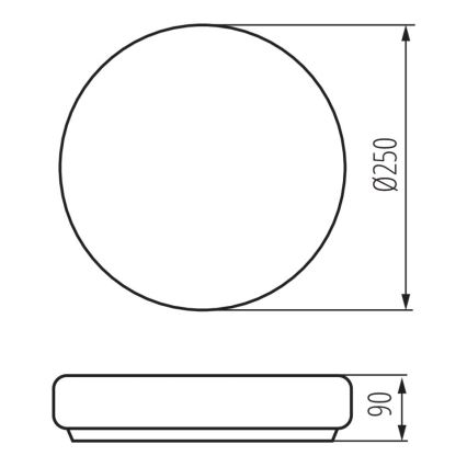 Kanlux 8813 - Badkamer plafondlamp PERAZ 1xE27/15W/230V d. 25cm IP44