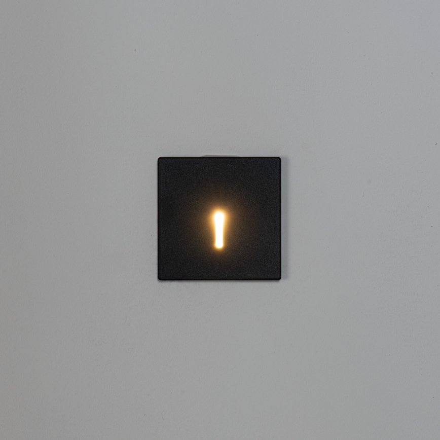 LED trapverlichting MAGNIK LED/1,7W/230V 2700/3300/3900/4600/5700K zwart vierkant
