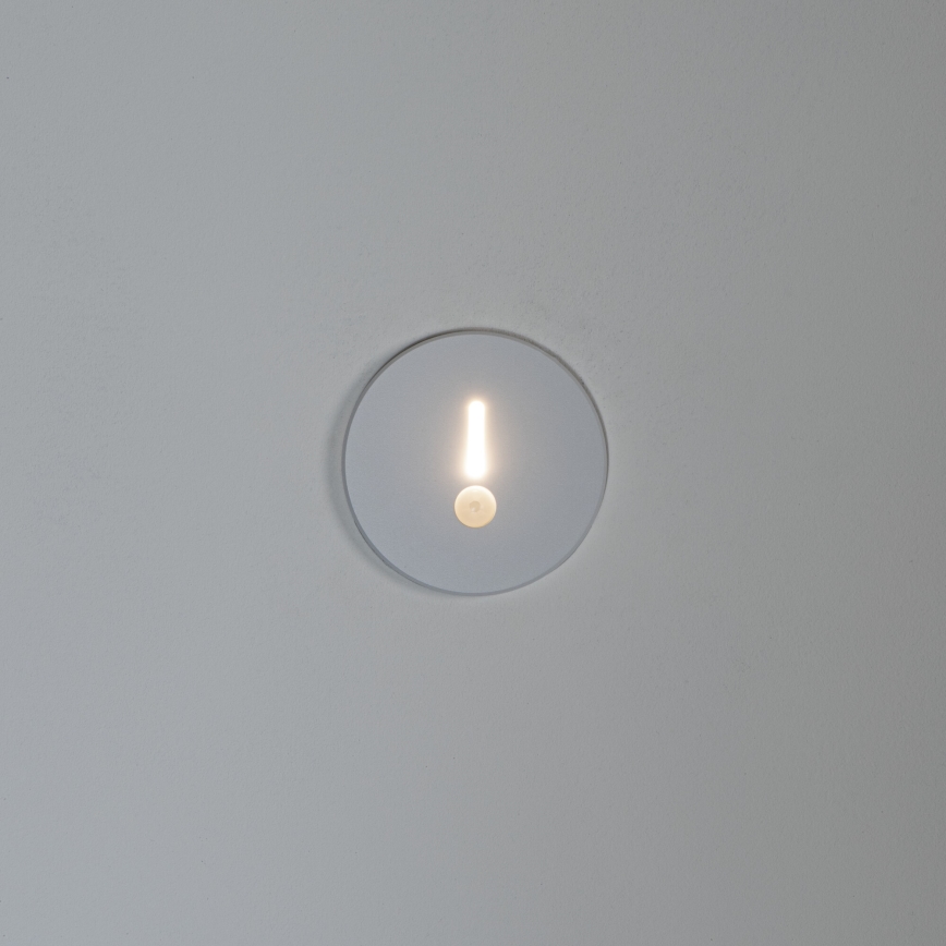 LED-traparmatuur met bewegings- en schemersensor MAGNIK LED/1,7W/230V 2700/3300/3900/4600/5700K wit, rond