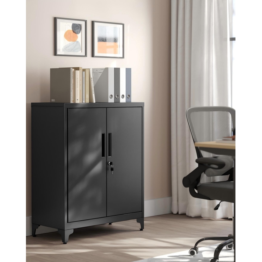 Kantoorkast KAZE 80x40 cm zwart