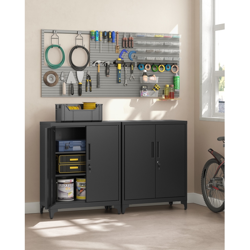 Kantoorkast KAZE 80x40 cm zwart