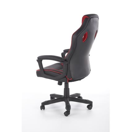 Kantoorstoel HELO zwart/rood