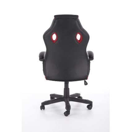 Kantoorstoel HELO zwart/rood