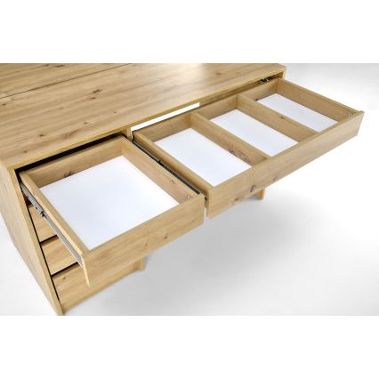 Kaptafel AMORIO 120x55 cm artisan eiken