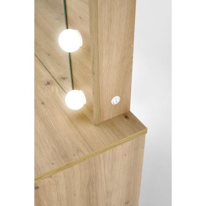 Kaptafel AMORIO 94x43 cm artisan eiken