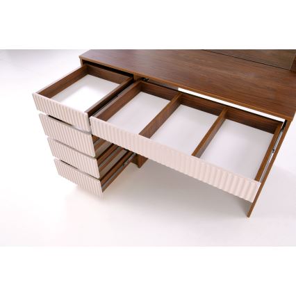 Kaptafel AMORIO kasjmier/walnoot decor