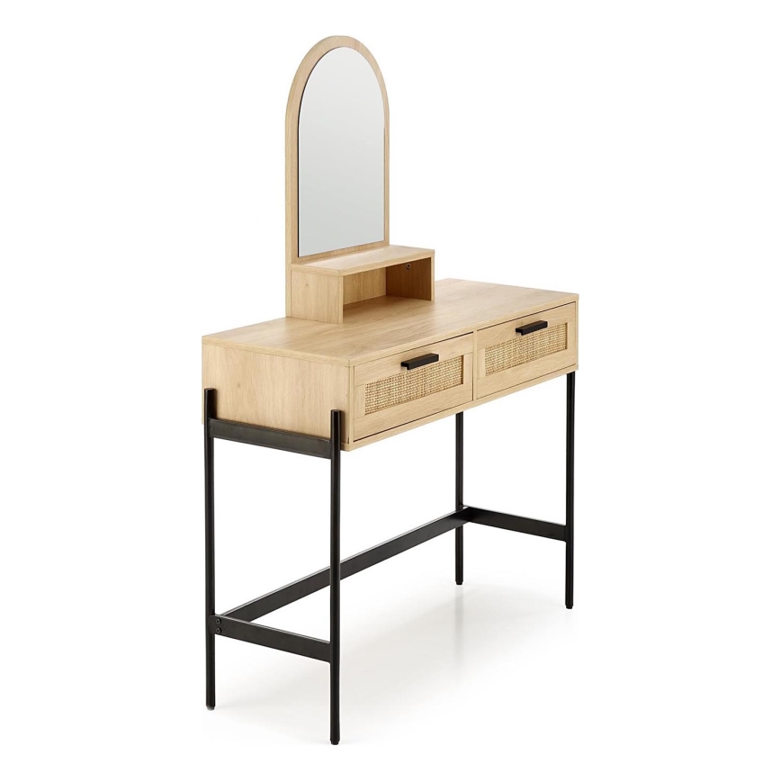 Kaptafel CARMEN 136x104 cm beige/zwart