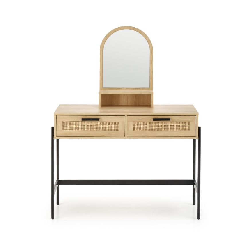 Kaptafel CARMEN 136x104 cm beige/zwart