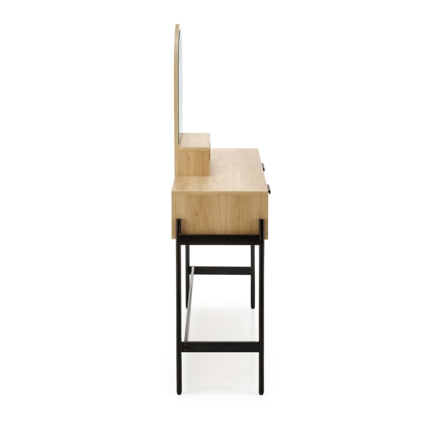 Kaptafel CARMEN 136x104 cm beige/zwart