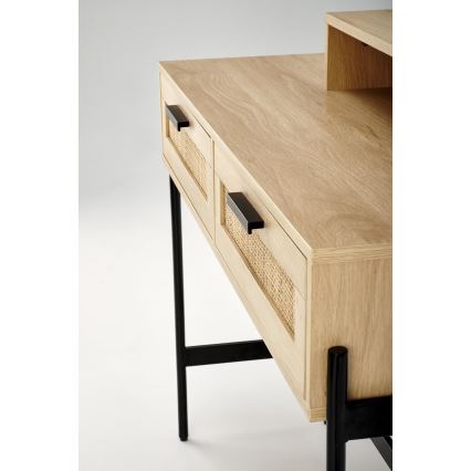 Kaptafel CARMEN 136x104 cm beige/zwart