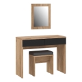 Kaptafel ERO + kruk bruin/zwart