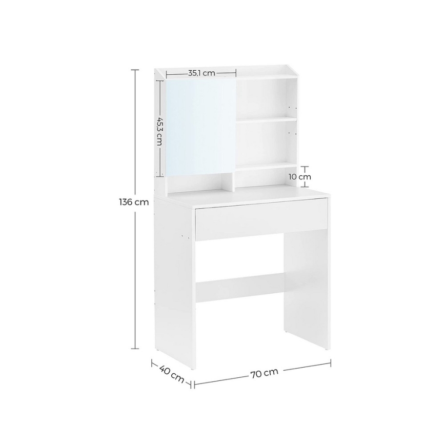 Kaptafel FREYA wit