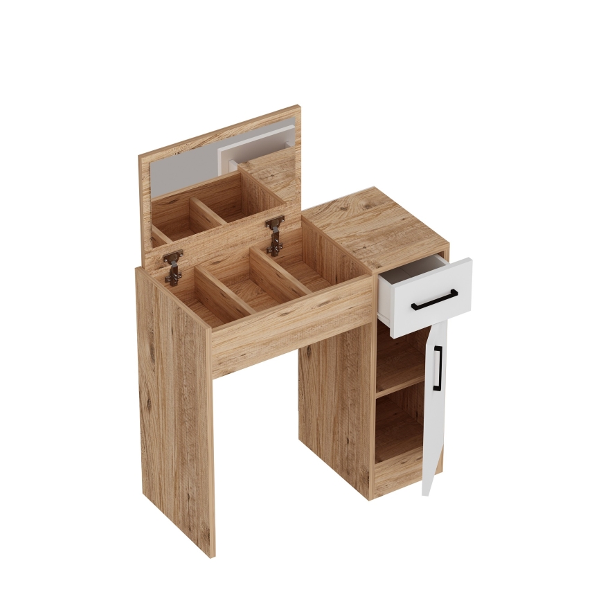 Kaptafel INCI 108,8x77 cm grenen atlantic/wit