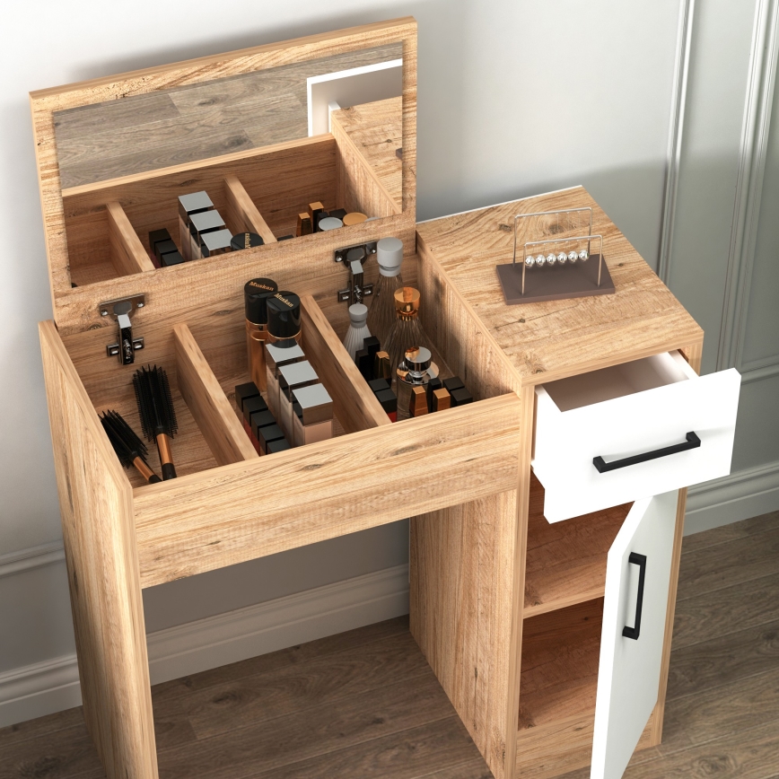 Kaptafel INCI 108,8x77 cm grenen atlantic/wit
