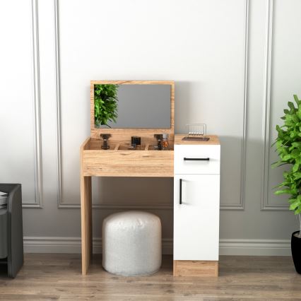 Kaptafel INCI 108,8x77 cm grenen atlantic/wit