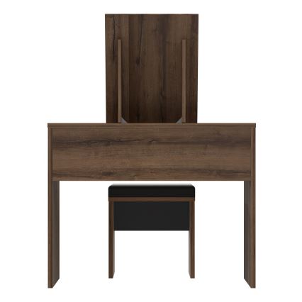 Kaptafel JUNO + kruk 45x29,6 cm bruin/zwart