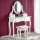 Kaptafel SARA 80x130 cm + stool 45x37 cm wit