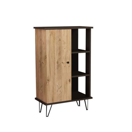 Kast BETA 80x55 cm zwart/bruin