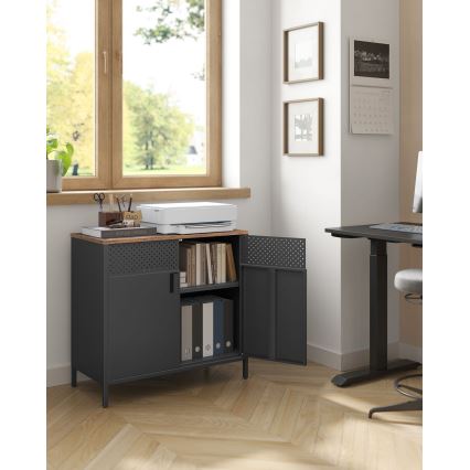 Dressoir FIRA zwart/bruin