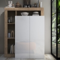 Kast LENOR wit/licht eiken