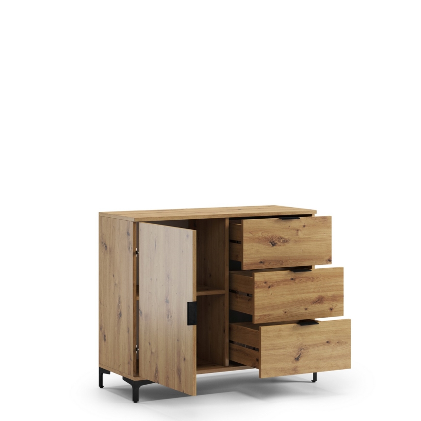 Kast met lades LORA eiken artisan