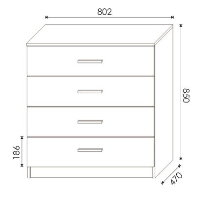 Ladekast TIMON eiken wotan