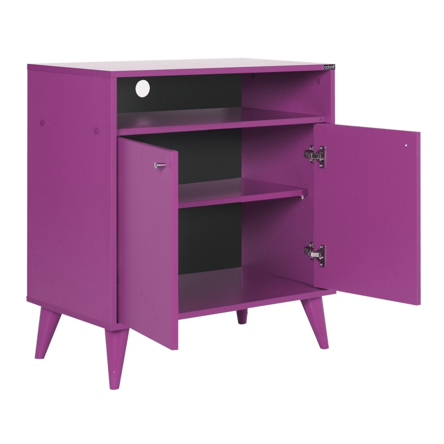 Kastje 79x73 cm paars