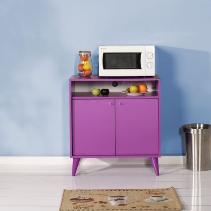 Kastje 79x73 cm paars