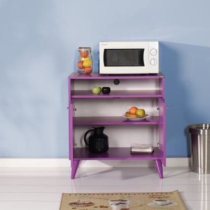 Kastje 79x73 cm paars