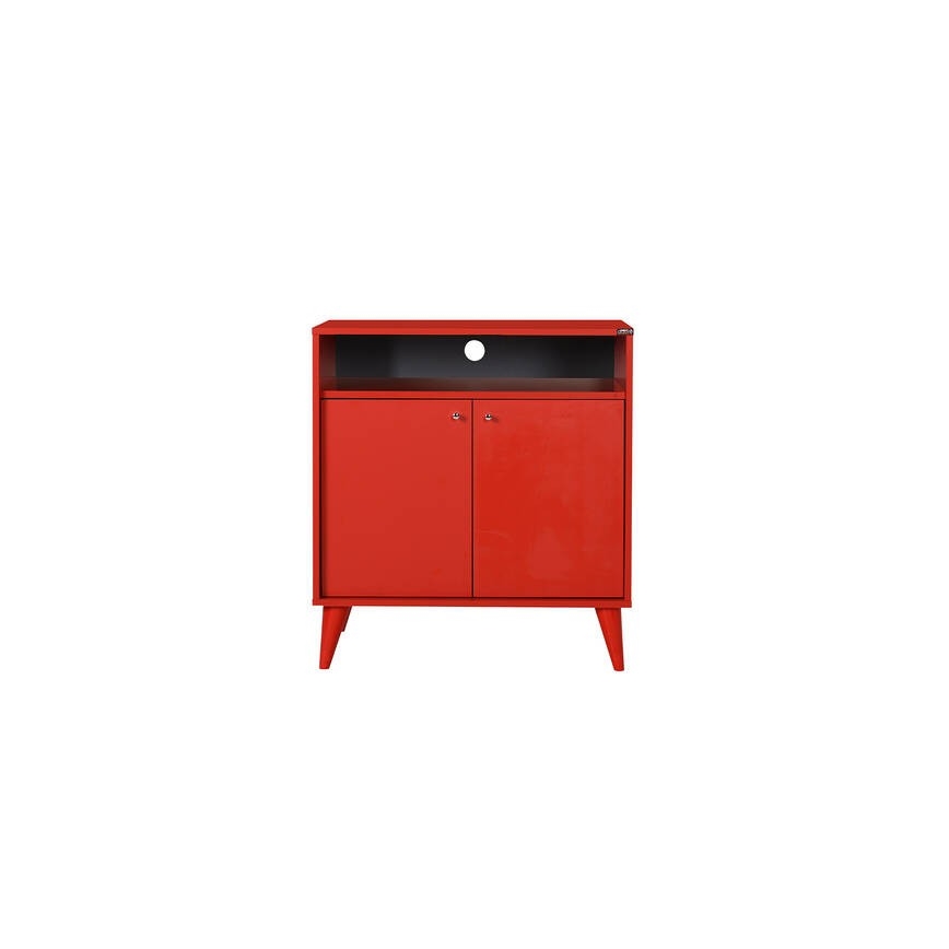 Kastje 79x73 cm rood